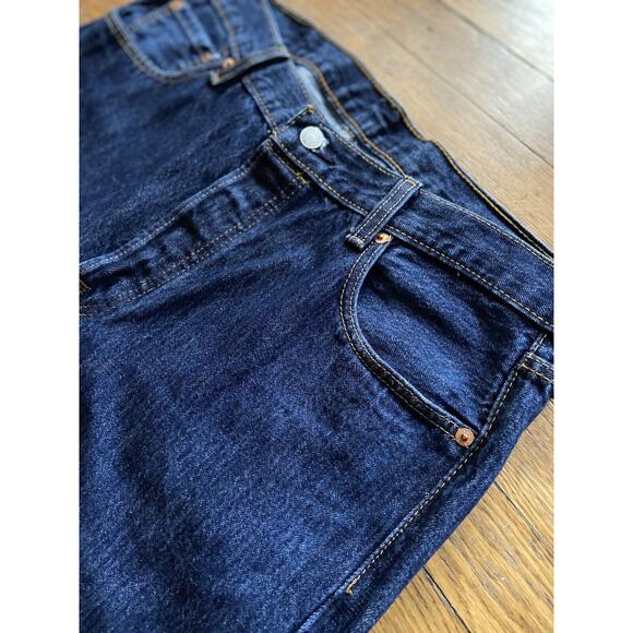 LEVI’S 501 Button-Fly Straight Leg Dark Wash Jeans sz 36x30 (Actual 36x29) - Picture 2 of 13